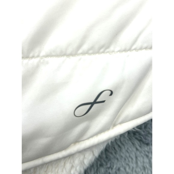 Freely Academy Sports Vest Women's XS Ivory Full Zip Reversible Sherpa Fleece A+ - Picture 7 of 11